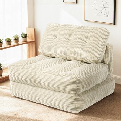 Boneless Folding Sofa Bed,Convertible Sleeper Chair for Adults,Folding Floor Couch with Pillow & Foam Filling for Living Room & Bedro