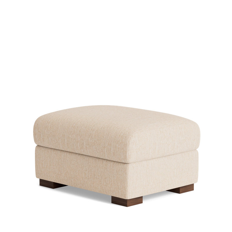 Catalina Ottoman, Performance Weave - Tan