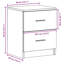 Bedside Cabinets 2 Pcs With 2 Drawers 40X36x50 Cm-654575222-654134479
