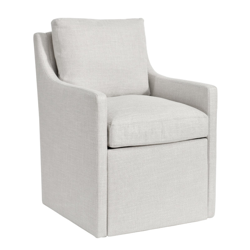 26" Wide Modern Upholstered Fabric Armchair Dining Chair, 4