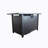 25" H X 42" W Steel Outdoor Fire Pit Table With Lid-1152760464