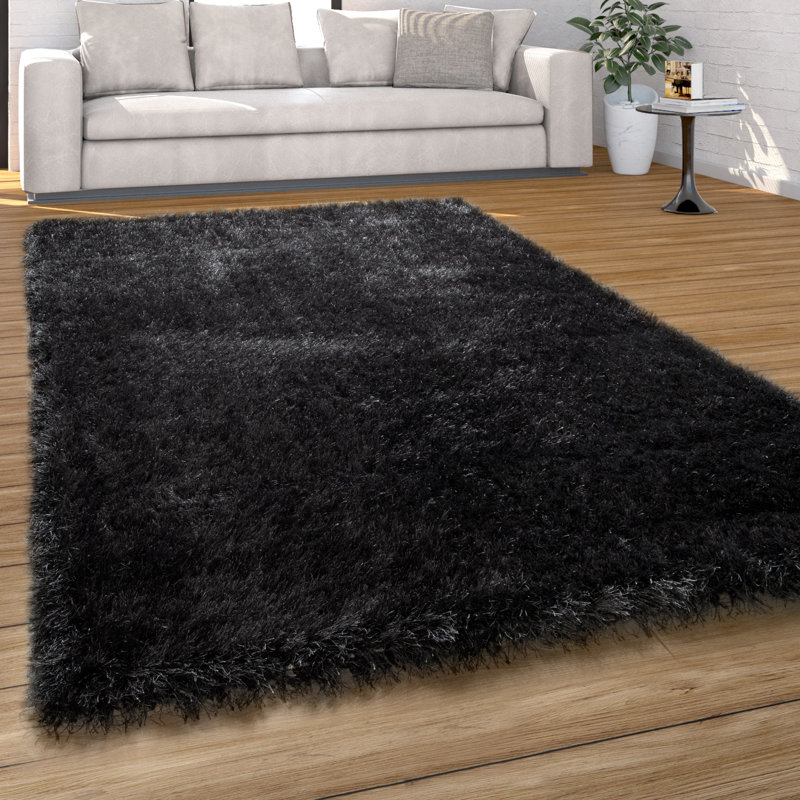 Brannon Solid Colour Shag Area Rug, Rectangle 200 x 290cm
