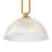 12’’ Pendant Light with Ribbed Glass Shade-1535087330