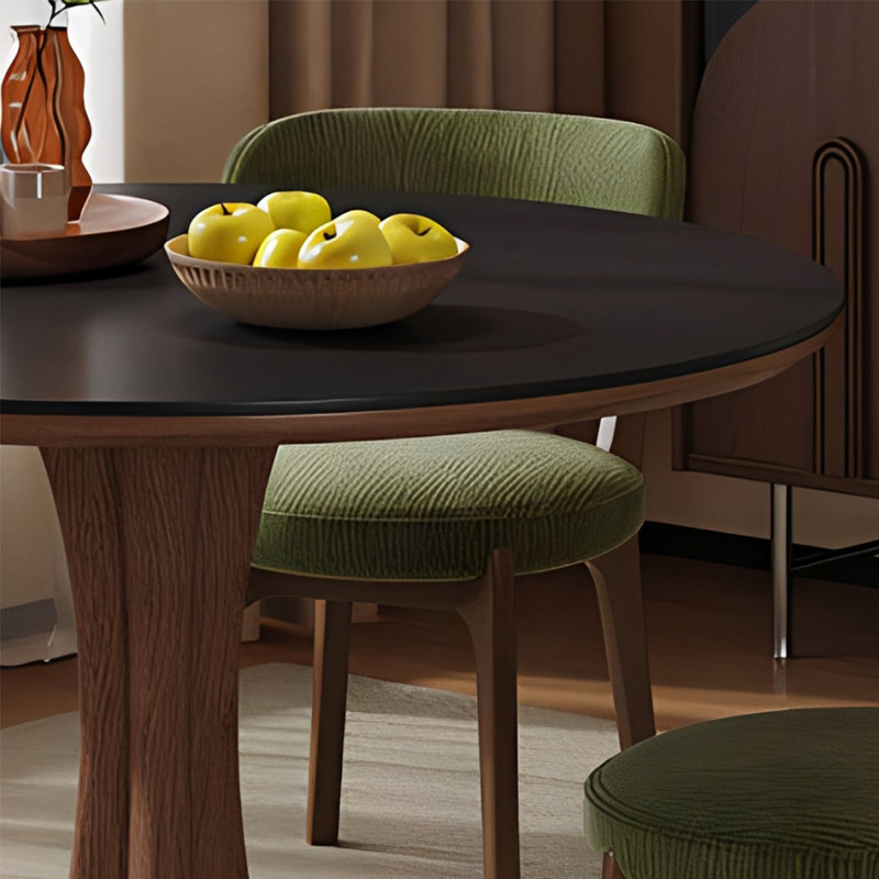 Ensembles de table de salle à manger simples et élégants, H 29,52 po x l 51,18 po x P 51,18 po, 5 pièces: table, 4 chaises