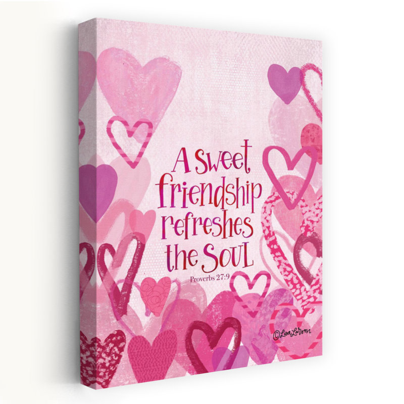 A Sweet Friendship, art contemporain abstrait, H 60 po x l 40 po