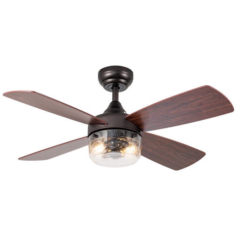 42'' W Atanas 4 - Blade Standard Ceiling Fan with Remote Control and Light Kit Included