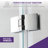 Pacific 48" W x 58" H Hinged Frameless Tub Door with Tsunami Guard-50266331