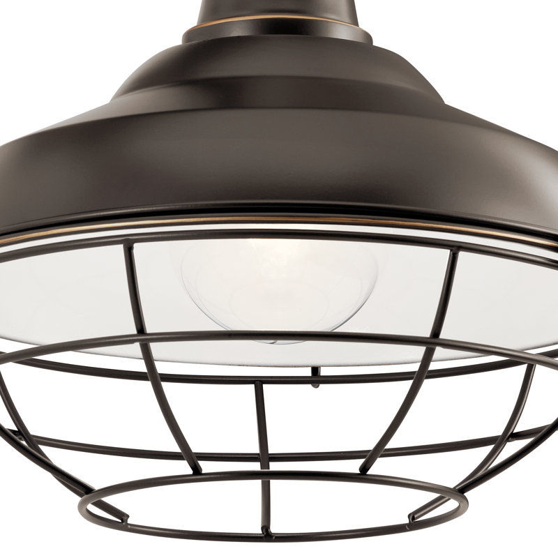 Hemlen Steel Wall Light, 16.25" H x 12.5" W x 21" D, Olde Bronze