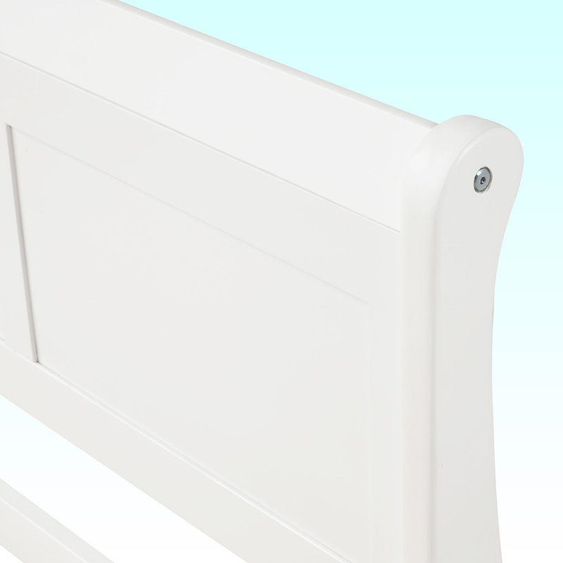Lit plateforme simple, Blanc