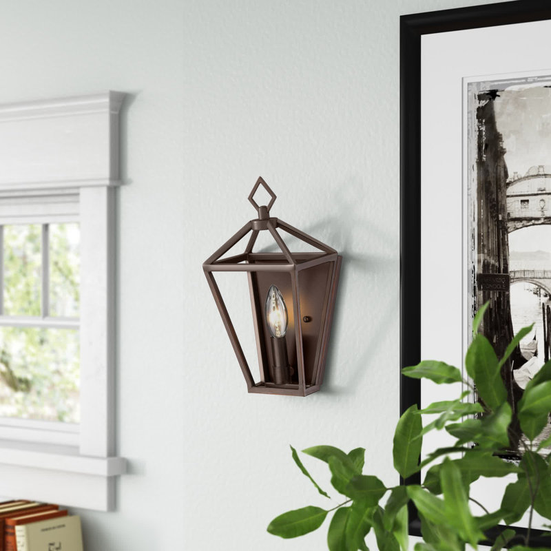 Poisson Flush Mounted Sconce, Rubbed Bronze
