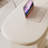 White Curved Solid+Manufactured Wood with 3 drawers desk-108347292