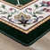 Alminus Signature Symphony Emerald Floral Lattice Area Rug