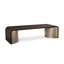 Modern Streamline Solid Wood Sled Coffee Table