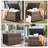 178 Gallon Outdoor Storage Box, Patio Deck Box With 2 Wheels, Handle Large Portable Wicker Rattan Deck Box For Patio Furniture Cushions, Throw Pillows, Garden Tools And Pool Floats-106669009