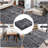 Boho Machine Washable Rug with Rubber Backing for Living Room Modern Non-Slip Dining Room Rug Non-Shedding Faux Wool Rugs for Bedroom Floor Carpet for Office Nursery Playroom-342271302