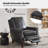 Andrena 34" W Top Grain Leather Recliner with Nailhead Trim (Set of 2) -39334777