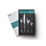 Stellar 16 Piece 18/10 Stainless Steel Cutlery Set. Table Settings for 4, Raglan Design