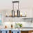 8 - Light Modern Farmhouse Open Rectangular Kitchen Island Chandelier