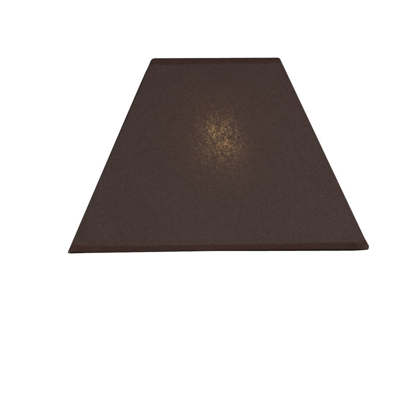 Renteria 16cm H Cotton Rectangle Lamp Shade, Taupe Grey