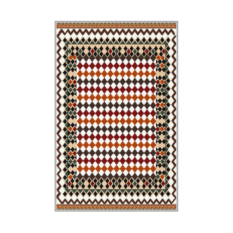 Durable Woven Carpet (50 x 80 cm / 1.6 x 2.6 ft), 100% Polyester, 0.3 in Pile Height | Antibacterial, Non-Slip Underside, Machine Washable | 3D Digital Printing, Perfect for Living Room & Bedroom Decor