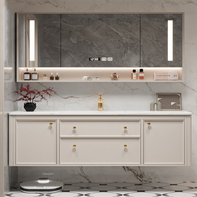 Light luxury style bathroom cabinet modern
