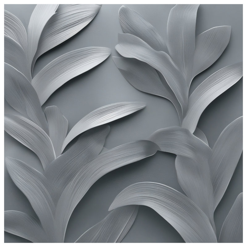 Tapis de bain à texture de feuille métallique, L 24 po x L 17 po