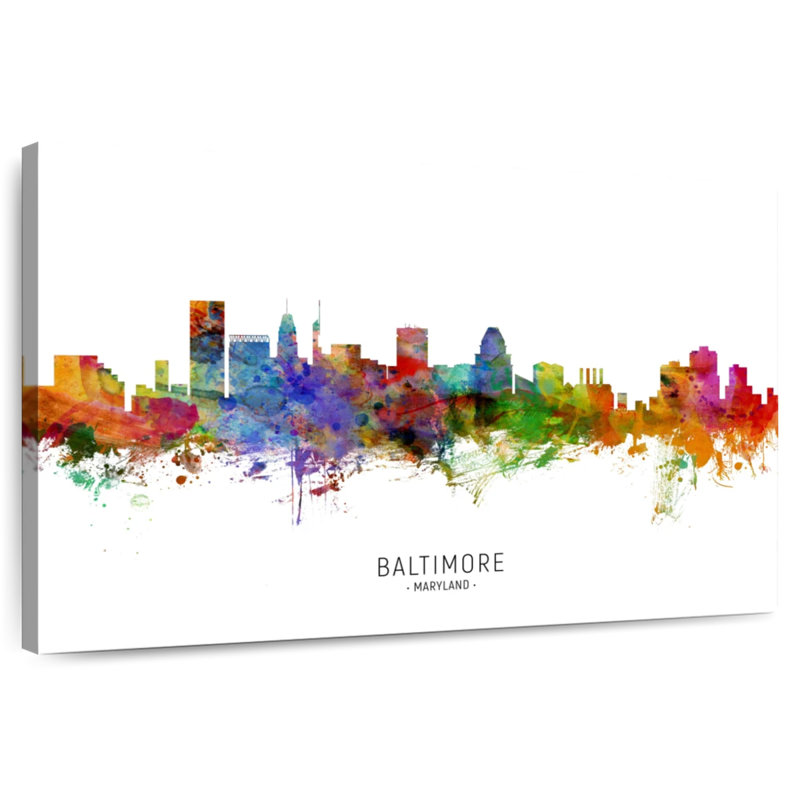 Rorry Baltimore Maryland Skyline I, 30" H x 45" W
