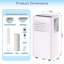 Climatiseur portatif 3 en 1 8 000 BTU - Refroidissement, déshumidificateur, ventilateur - Unité CA mobile silencieuse pour les pièces jusqu'à 420 pieds carrés Pi. - Télécommande, ensemble de fenêtre - Solution compacte pour la maison, le bureau, le dortoir