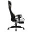 JL Comfurni Adjustable Reclining Ergonomic Faux Leather Swiveling PC & Racing Game Chair with Footrest-86795957