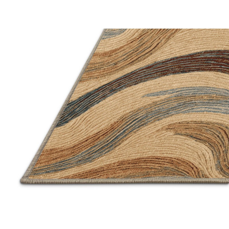  Tapis lavable Mille feuille Desserts, Rond 5 pi