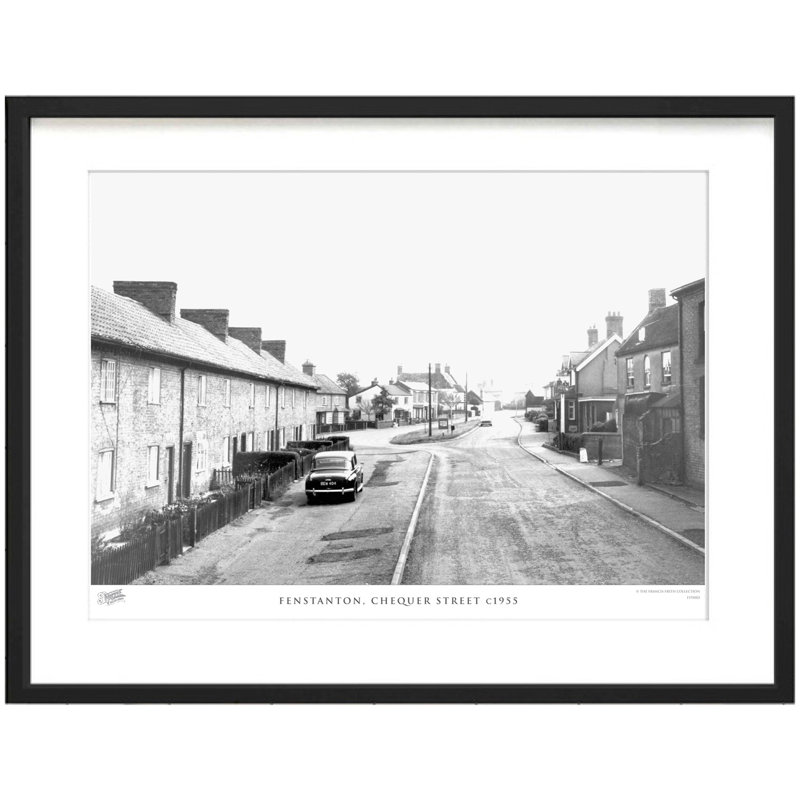 Fenstanton, Chequer Street C1955 by Francis Frith - Single Picture Frame Print, 60cm H x 80cm W x 2.3cm D