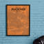 Phoenix City Map - No Frame Print-318096480