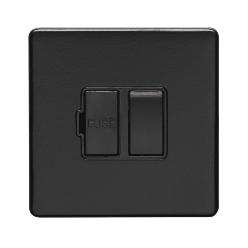 Wall Mounted Light Switch, Matt Black