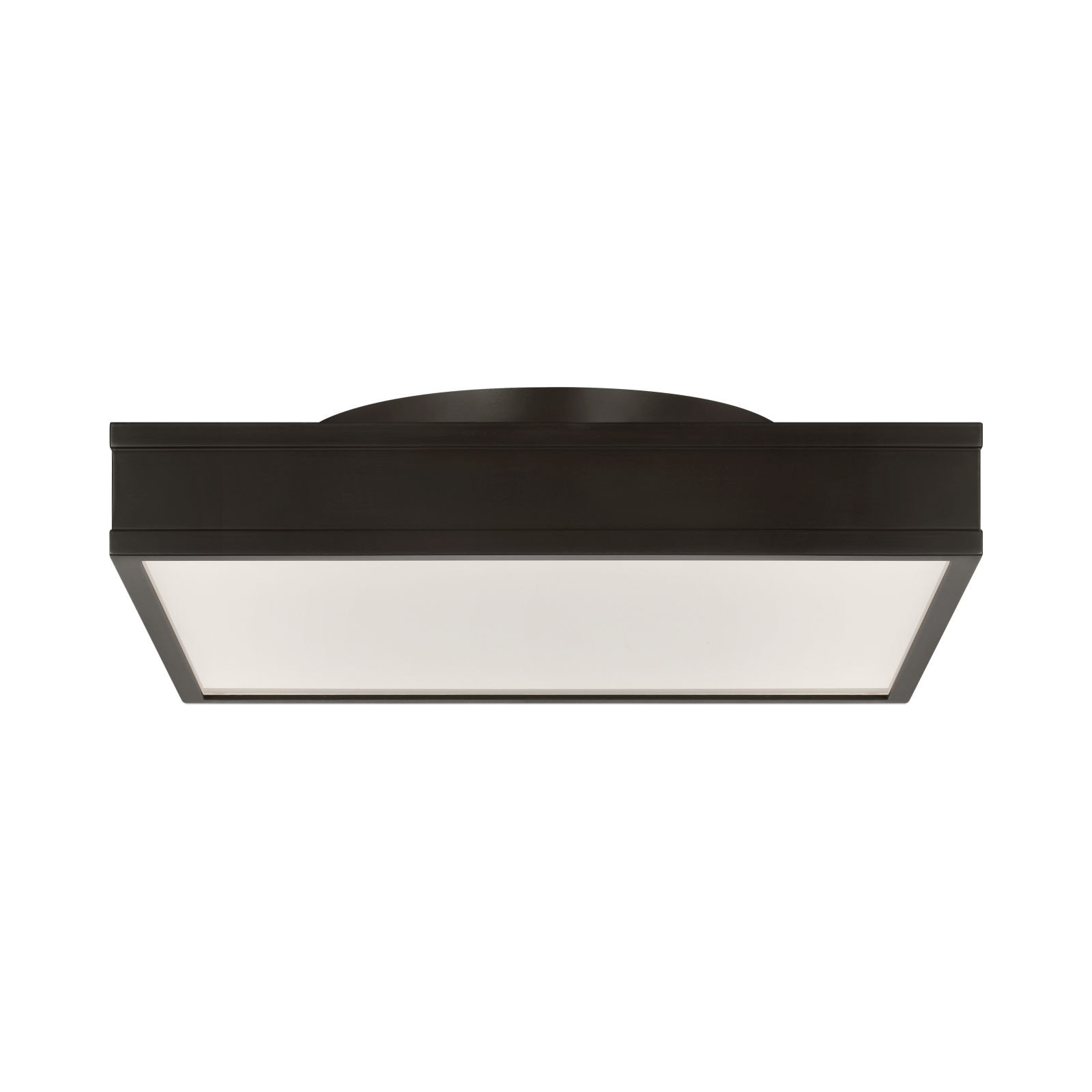 Radcliff Square Semi Flush, 4" H x 16" W x 16" D, Aged Iron