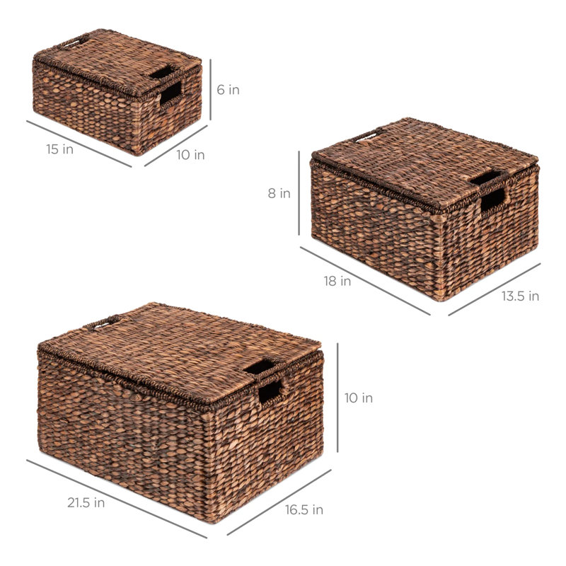 Bayou Breeze Wicker Decorative Basket