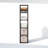 Furinno CUBIC Closet Organizers and Storage, 5-Cube Closet Organizer, Open Shelf Closet Storage, Extra Thick Frame for Wardrobe, Bedroom, Living Room, Dark Oak-122253300