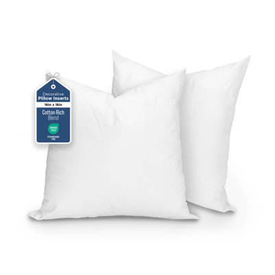 Martex Sweet Dreams 16 x 16 Twin Pack Throw Pillow Insert
