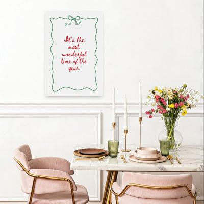 «It's the Most Wonderful Time», reproduction d'art murale abstraite traditionnelle