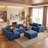 Castillon 135" Cloud Modular Sectional Couch with Ottoman, Comfort U-Shaped Sectional Sofa, Deep Seat Corner Couch, Compressed Boneless Modular Seating with Chaise for Living Room