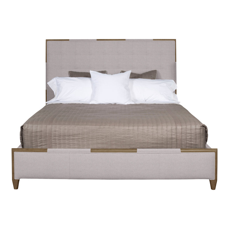  Thom Filicia Home Chatfield California King Upholstered Low Profile Panel Bed, Nadia Linen, Navajo