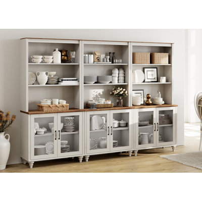 Farmhouse Kitchen Pantry Cabinets, 72