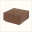 Table basse carrée 33,25 po à 4 tiroirs-129506263