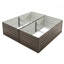 Doublez les lits, doublez la récolte! Ensemble de lit de jardin surélevé galvanisé 8 x 4 x 2 pi - Combinaison extérieure durable pour légumes, fleurs, herbes et fruits