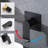 2 Hole Wall Mounted Tub Faucet Single Handle Waterfall Bathtub Faucets Stainless Steel Tub Fillers With Valve-127358814