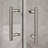 34"D x 34"W x 72"H Framed Square Corner Shower Enclosure with single aluminum and 1/4"Clear Tempered Glass, Brushed Nickel-116310508