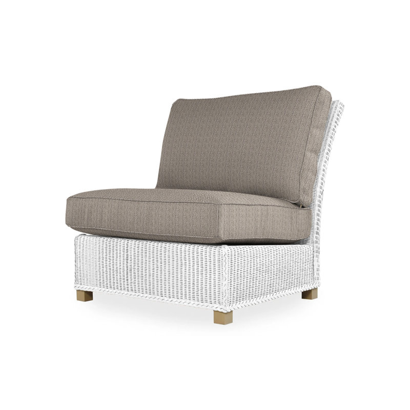 Hamptons Outdoor Lounge Chair, Cottage Pepper, White