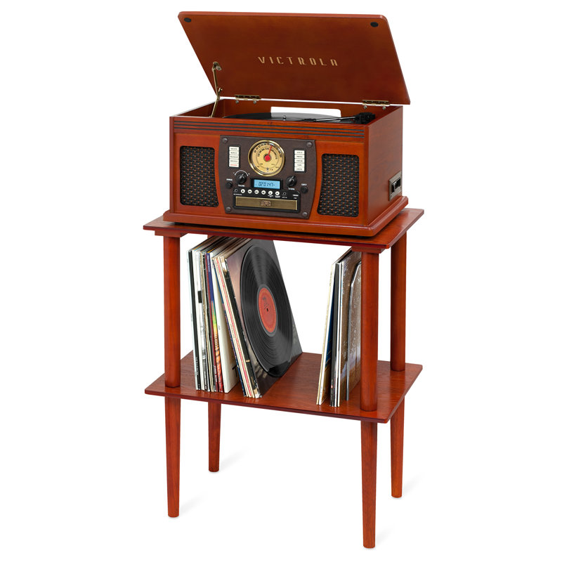 27'' H Media Shelves, Mahogany