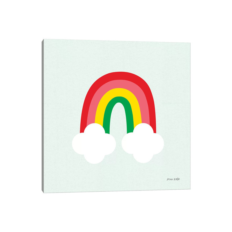 Bright Rainbow I by Ann Kelle - Wrapped Canvas Print, 30.48 cm H x 30.48 cm W