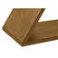 Table d'appoint contemporaine Amare en placage brun, H 24,25 po x l 24 po x P 11,75 po-717164065