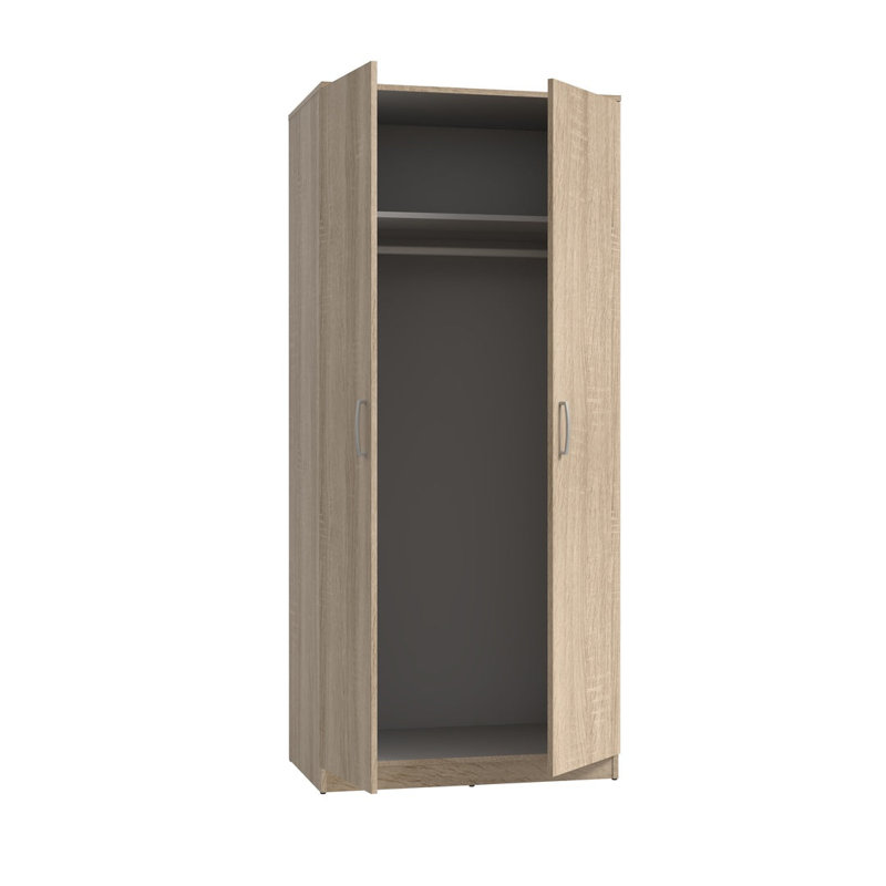 Charlyse 2 Door Wardrobe in Sonoma Oak, 82 cm